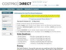 Tablet Screenshot of costprodirect.com